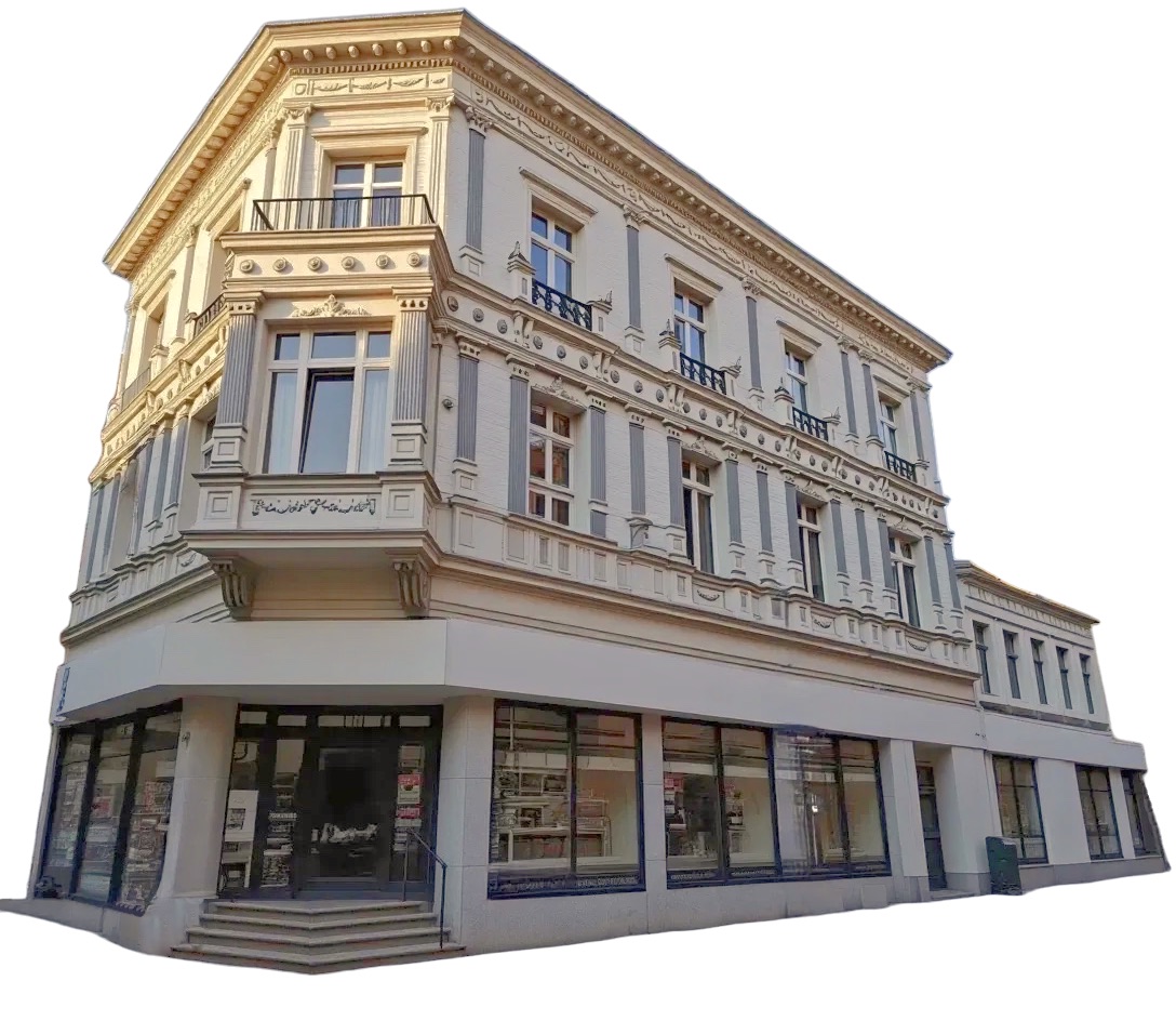Ansicht des Eckhauses Grabenstraße 40