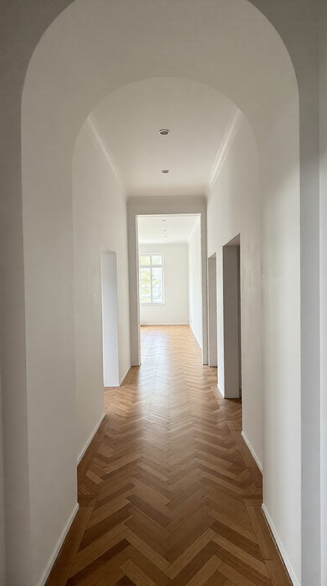 Visualisierung Obergeschoss nach Umbau — Flur